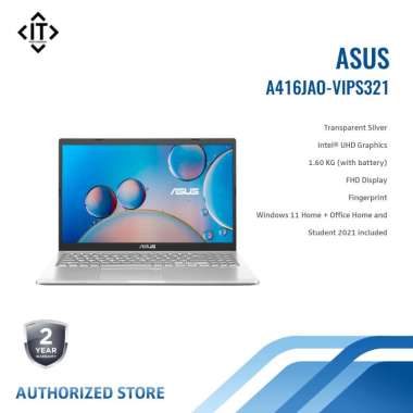 Jual Laptop Asus Vivobook A416 Jao Vips321 I3 1005 G1 4 Gb Ssd 256 Gb