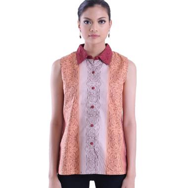 Jual Blus Batik Lengan Pendek    Rianty Original & Berkualitas - Model