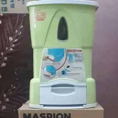 Maspion Rice Box MRD 1400AP MRD-1400 AP Tempat Beras 14 Kg Hijau