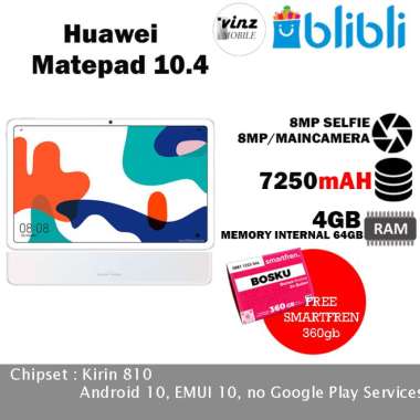 Jual Huawei Matepad 10.4 Inch [64GB/ 4GB] Garansi Resmi