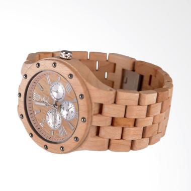 Jual Jam Tangan Kayu Mahoni Woodka - Harga Menarik 