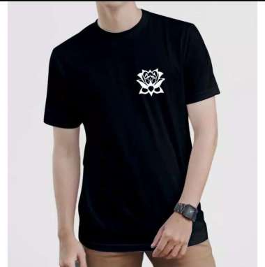 KAOS LOGO BUNGA MAWAR VARIAN 3 WARNA-KAOS KEKINIAN-KAOS TRENDI DAN MURAH-KAOS CASUAL