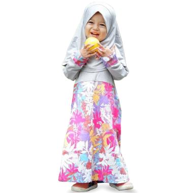 Jual Elbi Gisela Set Baju Muslim Anak Perempuan - Biru