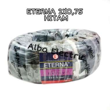 Eterna 2x0,75 Serabut Hitam NYYHYO 2x0.75 EceranPermeter Kabel Listrik