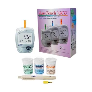 Jual Easy Touch GCU Alat cek gula darah asam urat dan