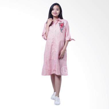 Jual Mama Hamil Bunga Rose Kotak Yoona DRO 850 Dress Hamil 