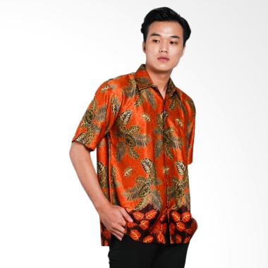 Jual Blitique Abimayu Mengunir Kemeja Batik Pria Orange Jual Blitique Abimayu Mengunir Kemeja Batik Pria Orange