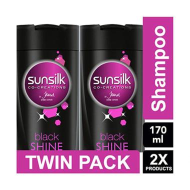 Jual Sunsilk Black Shine Shampoo [170 mL/Twin Pack] Online - Harga