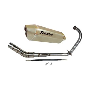 Jual Akrapovic Tameng Carbon Slip On Knalpot Motor for
