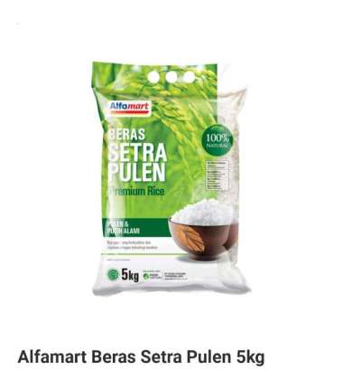 Jual Alfamart Beras Setra Pulen Murah - Update Harga Grosir Hari Ini