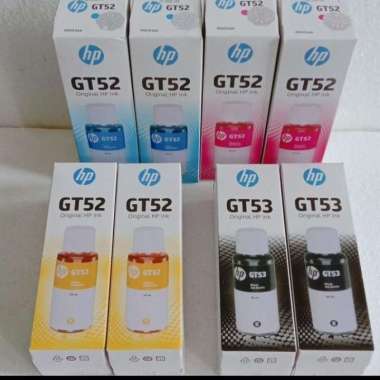 Jual Tinta Printer Hp Gt 52 Cmy Gt 53 Black Original Murah - Harga