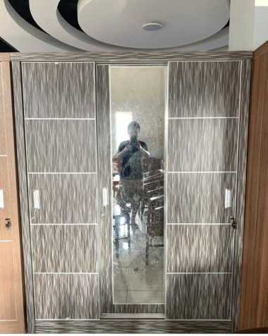 Lemari pakaian HPL lemari minimalis lemari pintu 3 jumbo