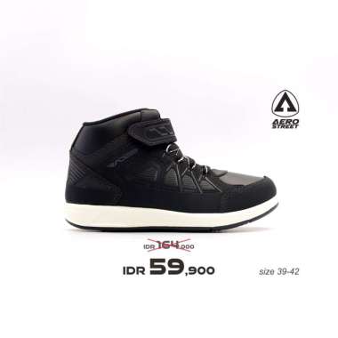 Promo Aerostreet 35-38 Athena-N Black - Sepatu Sneakers Casual Sport