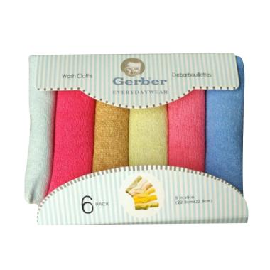 Jual Gerber Washcloths Motif D Sapu Tangan Bayi 6 Pcs jual gerber washcloths motif d sapu tangan bayi 6 pcs