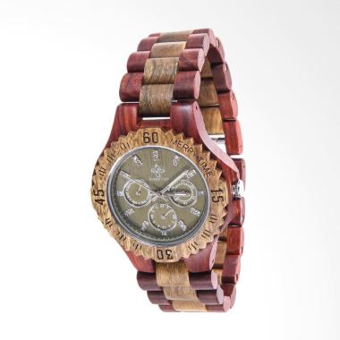 Jual Jam Tangan Kayu Mahoni Woodka - Harga Menarik 