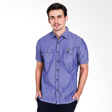 jual lgs slim fit fashion kemeja pria blue jsh 390 jual lgs slim fit fashion kemeja pria blue jsh 390