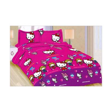 jual bonita motif hello and friends set sprei pink single size 120 cm harga jual bonita motif hello and friends set sprei pink single size 120 cm harga