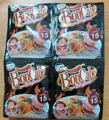 Sambal Tabur Boncabe Rencengan 24pcs Level 10 Grosir