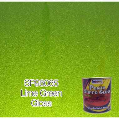 Cat Penta NC Super Gloss Metalik 200 gram - NC Metallic Paint Lime Green Gloss