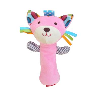 Rattle Stick Skk Baby Squeeze Me Mainan Kerincingan Bayi Boneka Hewan Cat