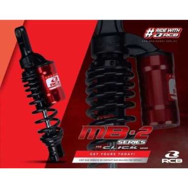 SHOCKBREAKER RCB MB-2 330MM BEAT VARIO SCOOPY MIO SHOCK RCB MB2 330MM Hitam Warna