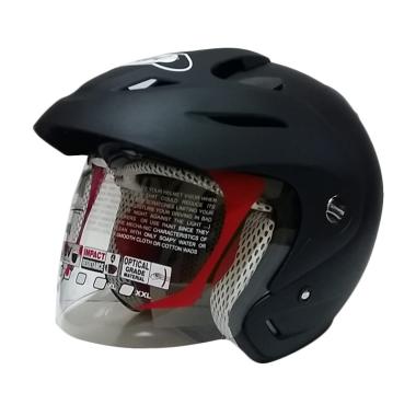 jual kyt romeo helm half solid black doff jual kyt romeo helm half solid black doff