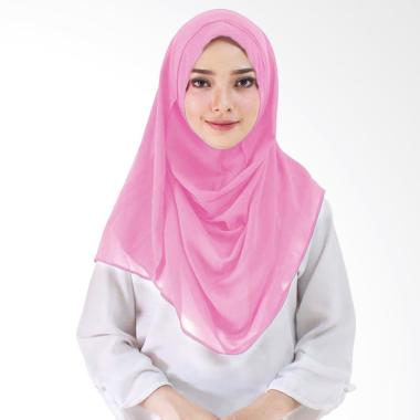 Jilbab Segi Empat Warna Pink - Jilbab Saudia