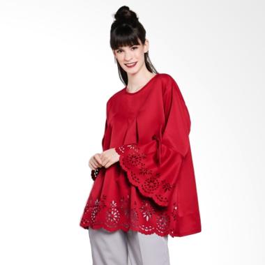 Jual Noia Clothing Plus Size Lasercut Blouse Atasan Wanita