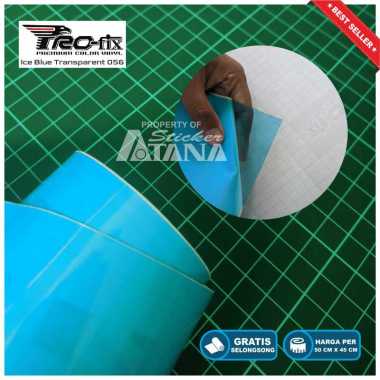 Skotlet Biru Transparan Scotlet Hybrid Stiker Tembus Sticker Decal Lampu Headlamp Scotlite Sepeda Mo