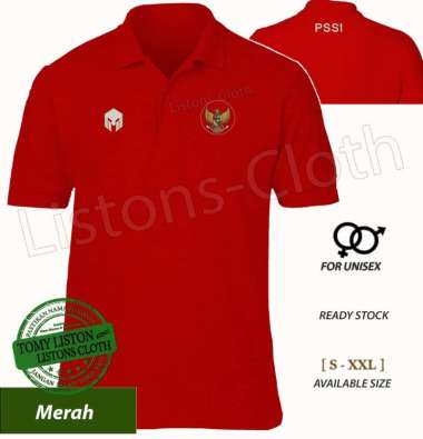 Jual Baju Kaos Merah Kerah Model Terbaru - Harga Promo Oktober 2022