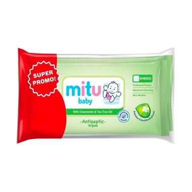 Jual Buy 1 Get 1 - Mitu Baby Antiseptic Wipes [10 Sheets