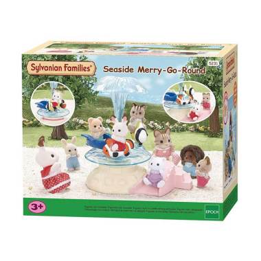 Promo Sylvanian Families Seaside Merry-Go-Round Set Mainan Kreatifitas
