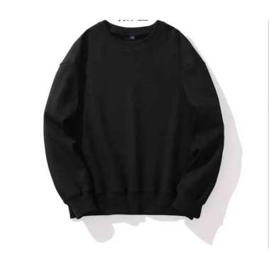 Baju Sweater Rajut Distro Polos Pria Lengan Panjang Hitam Semua Ukuran