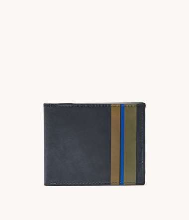 Jual Fossil Watts Bifold With Flip ID Dompet Pria - Dark Brown [ML