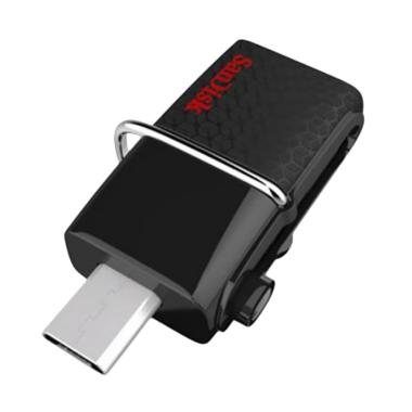 Jual Sandisk Dual Drive Flashdisk OTG - Hitam [32 GB