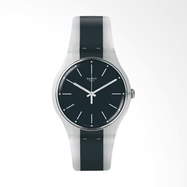 Jual Swatch SUOW142 Greyline Jam Tangan Pria - Black Grey 