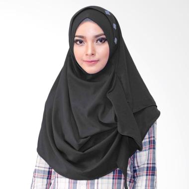Jual Milyarda Hijab Flowli Swarovksy Hijab Instan - Hitam