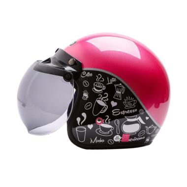 7  [ Wto Helmet Retro Bogo Coffee Lovers Hitam Cokelat Doff 1ae9fffd ]  Jual WTO Helmet Terbaik 