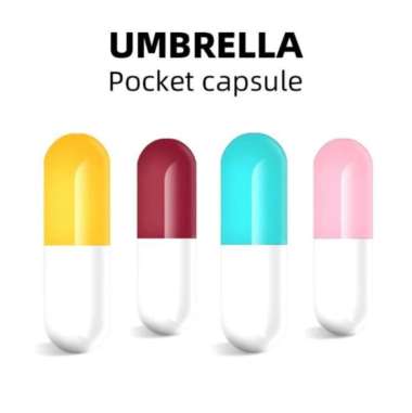 Payung Lipat KAPSUL DOUBLE LAYER Simple Pelindung Sinar Matahari UV