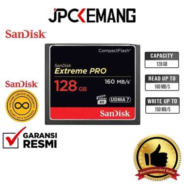 Jual Memory Sandisk 128 Gb Extre   me Pro Original Murah - Harga Diskon