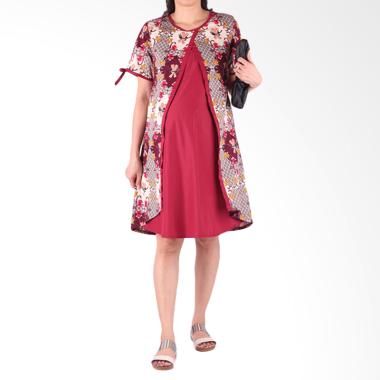 Jual HMILL 1413 Baju Dres Hamil - Merah Online - Harga