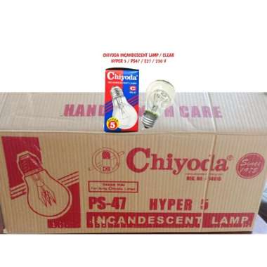 LAMPU DOP CHIYODA HYPER 5 PS47 DOP/LAMPU/BOHLAM CLEAR. 100 Pcs / Dos