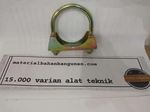 Clamp Knalpot 2 inch Baut U Klem Penjepit Pengencang Pipa Besi