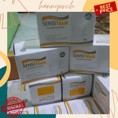 Jual Sensi Masker 3 Ply Earloop Surgical Face Mask 50 pcs Online Maret 2021 | Blibli