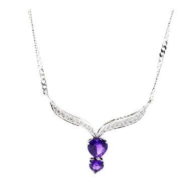 Jual Batu Mas Kecubung Amethyst Kalung Online - Harga