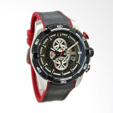 Jual Alain Delon Leather Strap Jam Tangan Pria - Hitam