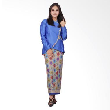 Jual Batik Putri Ayu Solo D90 Semi Sutra Setelan Dress