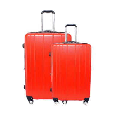 jual real polo 7716 fiber abs hardcase set tas koper merah 20 dan 24 inch harga jual real polo 7716 fiber abs hardcase set tas koper merah 20 dan 24 inch harga