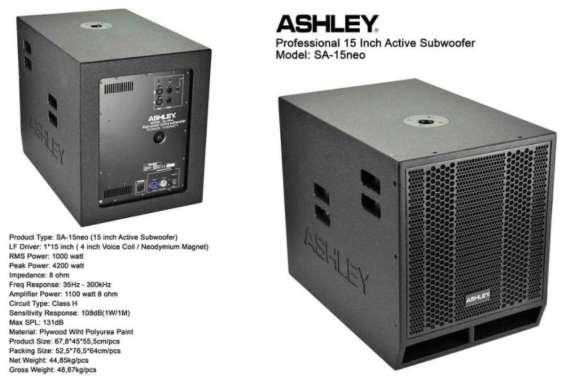 Jual Power Amplifier Ashley Aktif Subwofer Juli 2022 Berkualitas, Tahan