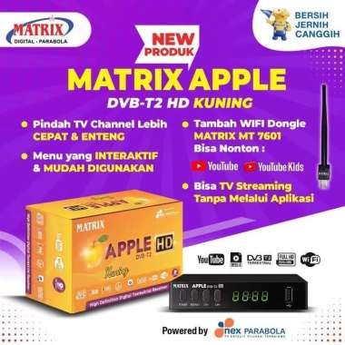 Jual Set Top Box Tv Digital Matrix Apple Kuning Juli 2022 Berkualitas
